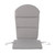 48.25" Gray Solid Outdoor Patio Adirondack Chair Cushion