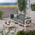4-Piece Beige and Gray Hand Crafted Sofa with Coffee Table Set 30.25"