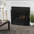31" Black Contemporary Solid 3 Paneled Fireplace Screen