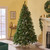 9' Pre-Lit Medium Mixed Spruce Artificial Christmas Tree with Frosted Branches - Multicolor Lights