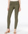 Bar III Women's Zip-Pocket Pull-On Skinny Pants Green Size XX-Small