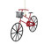 6.5" Red and Black Vintage Style Metal Bicycle Christmas Ornament