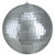 Silver Splendor Mirrored Glass Disco Ball Christmas Ornament 6" (150mm)