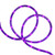 18' Purple LED Indoor/Outdoor Christmas Rope Lights - 2 Bulb Spacing