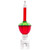 6.75" Red and Green Retro Bubble Christmas Night Light