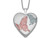 Sterling Silver Floating Butterflies Heart Locket Pendant with Chain