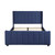 88" Navy Blue Hand Crafted Contemporary Queen Bed Frame