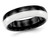 Men or Ladies Black and White Ceramic Wedding Band Ring 6mm - 88QGG00052GM-6