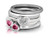 Pink Tourmaline Double Heart Ring 2/5 Carat (ctw) in Sterling Silver - 68QGG0407PT-7