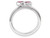 Pink Tourmaline Double Heart Ring 2/5 Carat (ctw) in Sterling Silver - 68QGG0407PT-7