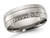 Mens Titanium Criss Cross Grooved Wedding Band Ring 7mm - 28QGG00498-9