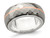 Mens 10mm Titanium Wedding Band Ring with 14k Rose Strip - 28QGG00285-9.5