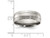 Mens Titanium Criss Cross Grooved Wedding Band Ring 7mm - 28QGG00498-6