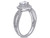 1.00 Carat (ctw G-H, SI2-I1) Heart Diamond Engagement Ring in 14K White Gold - 08DLG1001765-8