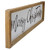 26" Black and White Merry Christmas Wooden Framed Wall Sign