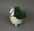 Adorable Hand Painted Llama or Unicorn Ceramic Mini Planter 7 Inches Tall