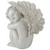 7.5" Ivory Left Facing Sleeping Cherub Angel Outdoor Garden Statue