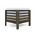 5 Piece Gray Contemporary Patio Sectional Sofa Set - White Cushions