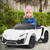 Costway 12V Kids Ride On Car 2.4G RC Electric Vehicle w/ Lights MP3 Openable Doors White/Black/ Red/Pink - TY327676WH