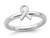 Sterling Silver Awareness Ribbon Ring - 68QGG0869-9