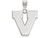 LogoArt Sterling Silver University Of Virginia Large Pendant Necklace SS046UVAT