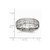 Chisel Stainless Steel Polished Half Round Grooved CZ Ring SR534 - SR534Y105