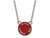 LogoArt Sterling Silver Alpha Chi Omega Extra Small Enameled Pendant Necklace with 18 Inch SS012ACO18T
