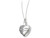 Sentimental Expressions Sterling Silver Antiqued Heart Remembrance Ash Holder 18 Inch Necklace QSX173T