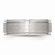 Chisel Stainless Steel Grooved Edge 8mm Brushed and Polished Wedding Band SR87 - SR87Y95