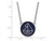 LogoArt Sterling Silver Sigma Sigma Sigma Small Enameled Pendant Necklace with 18 Inch SS043SSS18T