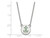 LogoArt Sterling Silver Alpha Sigma Tau Extra Small Enameled Pendant Necklace with 18 Inch SS044ALS18T