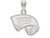 LogoArt Sterling Silver Western Kentucky University Small Pendant Necklace SS002WKUT