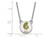 LogoArt Sterling Silver Kappa Delta Extra Small Enameled Pendant Necklace with 18 Inch SS044KD18T