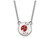 LogoArt Sterling Silver Alpha Sigma Alpha Extra Small Enameled Pendant Necklace with 18 Inch SS044ASI18T