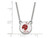 LogoArt Sterling Silver Alpha Sigma Alpha Extra Small Enameled Pendant Necklace with 18 Inch SS044ASI18T