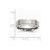 Chisel Stainless Steel Ridged Edge 6mm Brushed and Polished Wedding Band - SR32Y13
