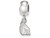 LogoArt Sterling Silver Ball State University Bead Charm Charm Xs Dangle Bead Charm SS015BSUT