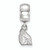 LogoArt Sterling Silver Ball State University Bead Charm Charm Xs Dangle Bead Charm SS015BSUT