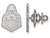 LogoArt Sterling Silver Purdue Lapel Pin SS046PUT