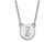 LogoArt Sterling Silver Alpha Xi Delta Extra Small Enameled Pendant Necklace with 18 Inch SS044AXD18T