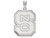 LogoArt Sterling Silver North Carolina State University XL Pendant Necklace SS005NCST
