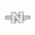 LogoArt Sterling Silver University Of Nebraska Toe Ring SS056UNET