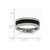 Chisel Stainless Steel Polished Black Ip-plated/genuine Stingray Textured Ring SR405 - SR405Y10