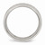 Chisel Stainless Steel Polished Half Round Grooved CZ Ring SR534 - SR534Y85