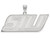 LogoArt Sterling Silver Southern Illinois University Medium Pendant Necklace SS003SIUT