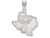 LogoArt Sterling Silver Texas Tech University Large Pendant Necklace SS046TXTT