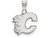 LogoArt Sterling Silver Calgary Flames Small Pendant Necklace SS002FLAT