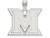 LogoArt Sterling Silver Miami University Large Pendant Necklace SS004MUT