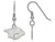 Logoart Sterling Silver Nashville Predators Extra Small Dangle Earrings Wire SS017PRET