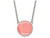 LogoArt Sterling Silver Delta Zeta Small Enameled Pendant Necklace with 18 Inch SS013DZ18T